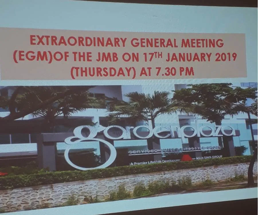 1st JMB Extraordinary General Meeting — photo 1